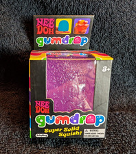 Schylling NeeDoh Gumdrop Super Solid Squish Squeeze Toy Purple Ages 4