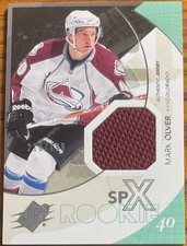 2010-11 SPx Rookie Jersey Mark Olver #158 Colorado Avalanche #’d 216/799