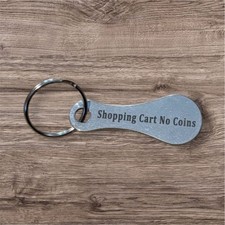 Shopping Cart Coin Substitute Keychain