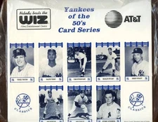 1991 New York Yankees WIZ 50s Baseball Cards - You Pick your Card
