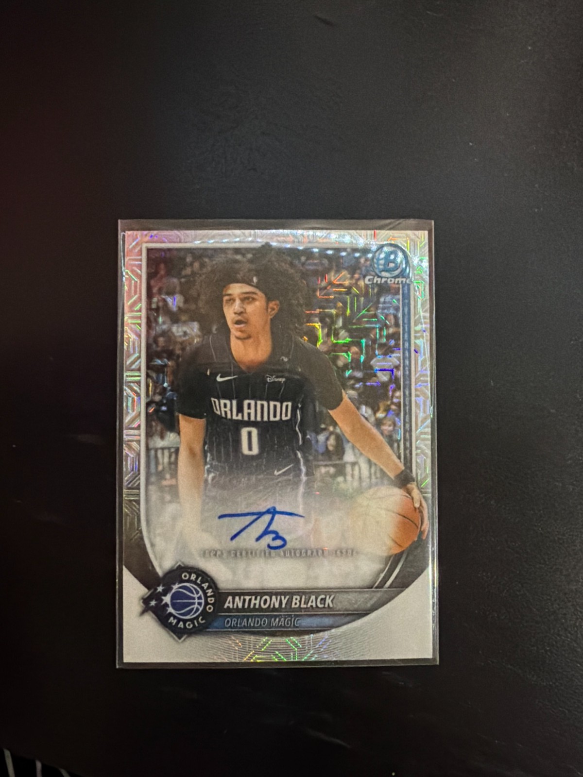 Anthony Black BCA-AR 2025-26 Bowman Chrome Base On-Card Auto Orlando Magic