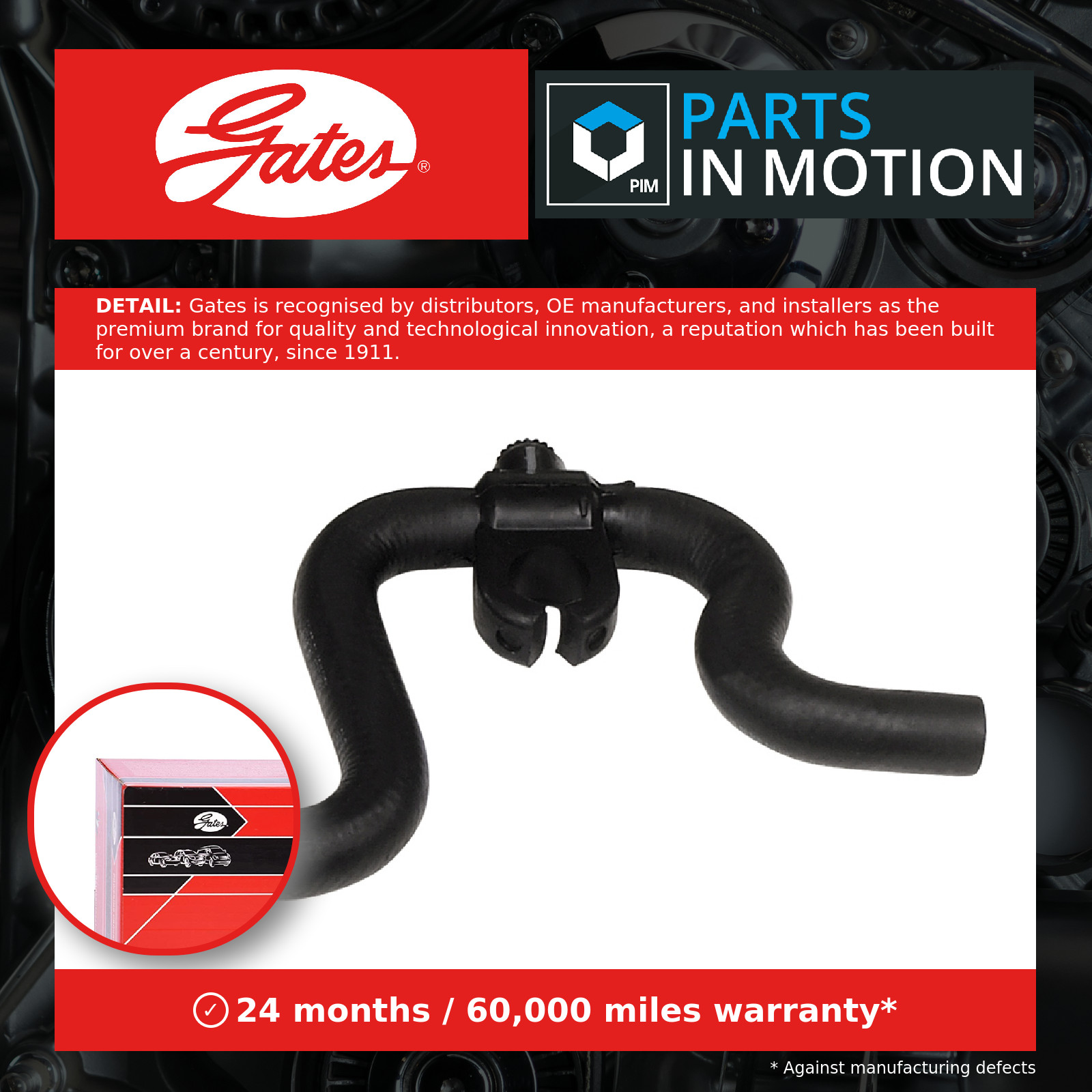 Heater Hose fits FIAT MAREA 185 1.6 97 to 99 185A3.000 Coolant Gates 7771198 New
