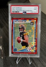 2025 Panini Donruss Rated Rookie Will Howard  Optic Preview Red Pandora PSA 9 🔴
