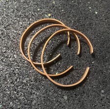 Zestaw miedzianych bransoletek 170mm (3 sztuki) – minimalistyczna biżuteria unisex nr 468