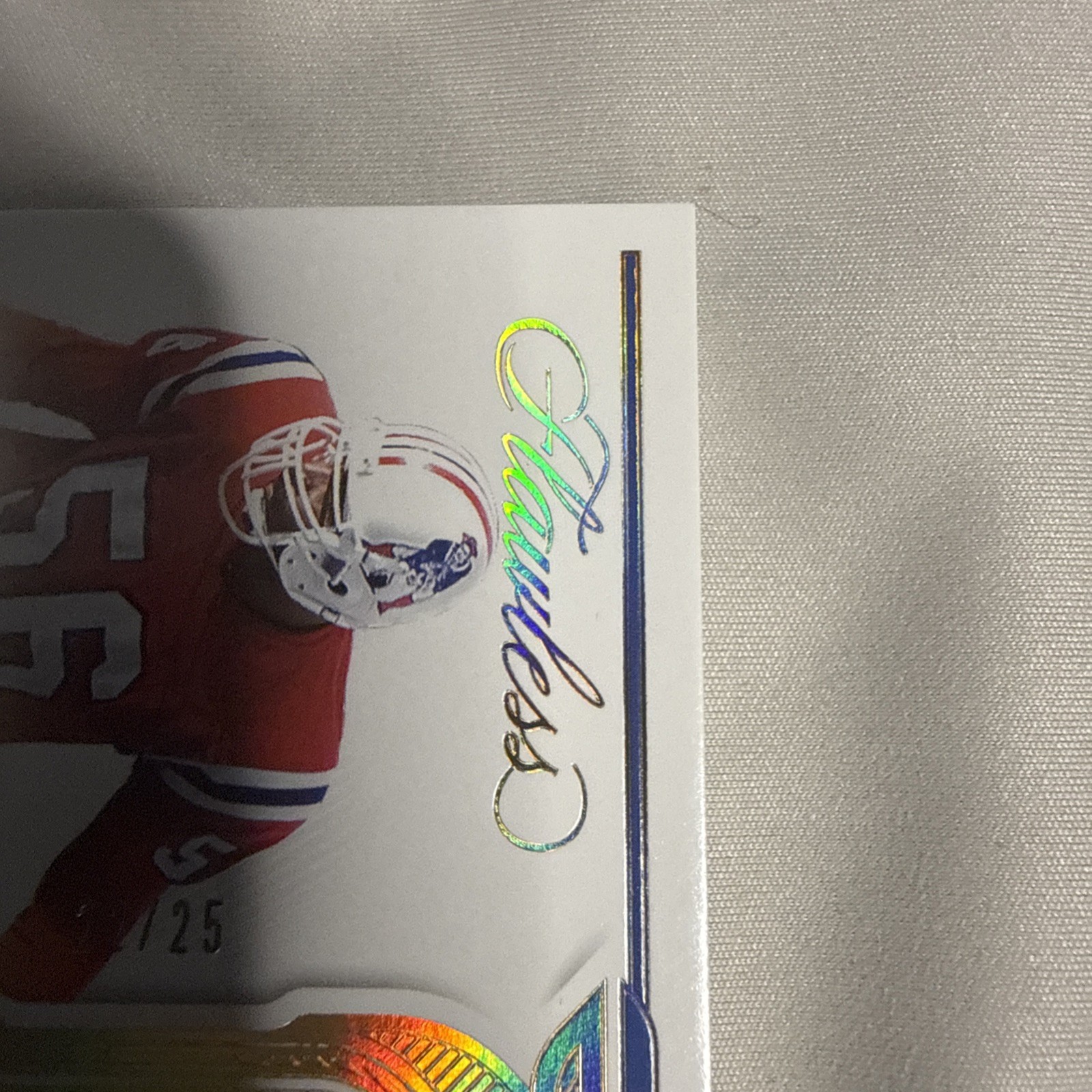 2023 Panini Flawless Andre Tippett DPA-ATI Auto 4 Color Patch /25 Patriots Hof view 6