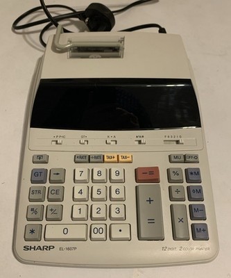 Sharp EL-1607P Tischdruck Taschenrechner bis elektronisch 12-stellig netzbetrieben