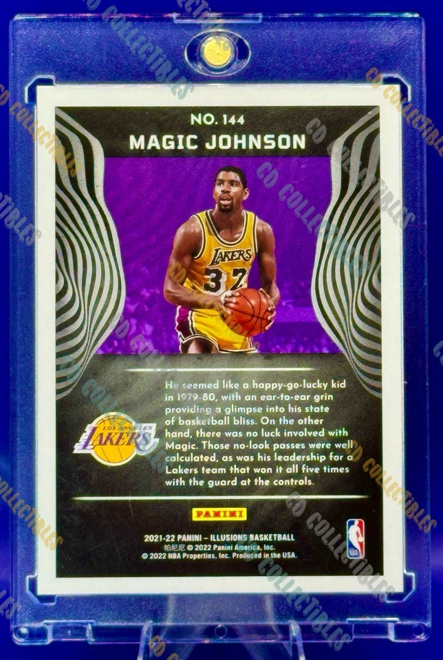 Magic Johnson TARGET CIRCLE REFRACTOR TARJETA PANINI LOS ANGELES LAKERS COMO NUEVO PATIO Foto 3 de 3