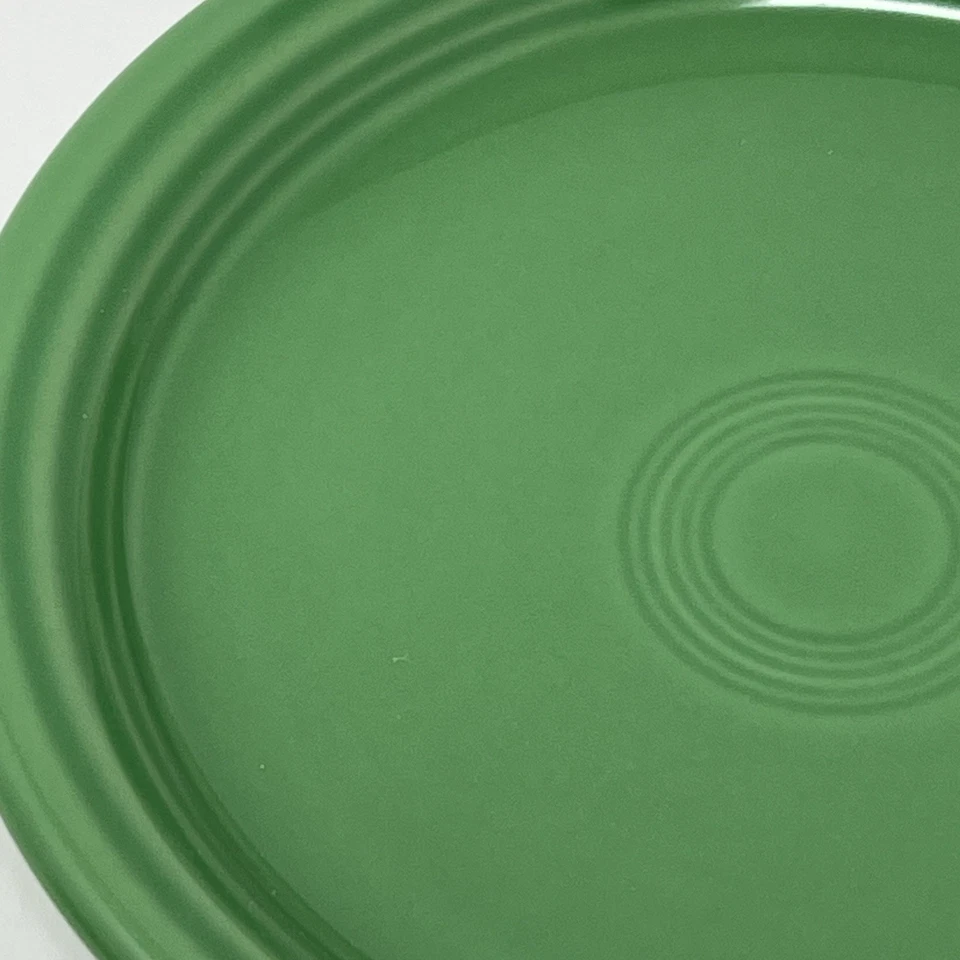Vintage Fiestaware Medium Green Saucers 7" New - Image 2 of 4