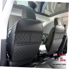 2 Pack Seat Back Protector for Kids, Car Kick Mats Back Seat with Organizer