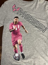 Messi Boy's Grey Kick T-Shirt, Boy's Sizes XL, EUC