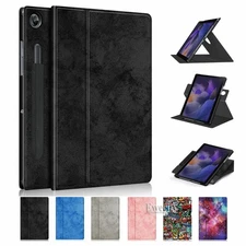 For Samsung Galaxy Tab A8 10.5 Folio Rotating Leather PenHolder Case Smart Cover