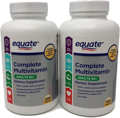 Equate Mature Adult 50+ One Daily Complete Multivitamin Compare to Centrum Silve