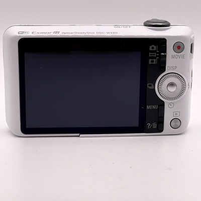 Sony Cyber-shot DSC-WX80 Digital Camera – White – Body Damaged