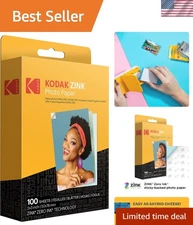 Kodak 2x3  Photo Paper - 100 Sheets for PRINTOMATIC & Smile Cameras