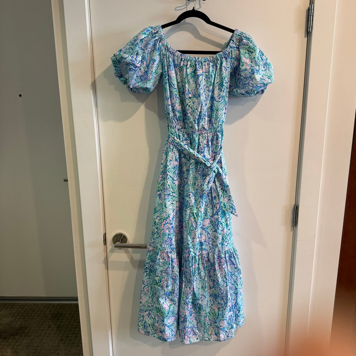 violet off the shoulder dress Off the Shoulder Violet Midi Dress