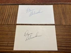 Dave Debusschere Auto Signed 3x5 Index Card Lot of (2) NY Knicks Basketball HOF