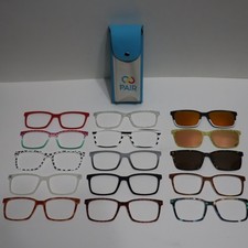 PAIR Eyeglass Toppers, The Kirby, Sunglasses, Fancy Toppers, Magnetic