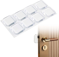 TüRstopper Selbstklebend 8 StüCk Transparente Gummipuffer 42Mm FüR Wandschutz, T
