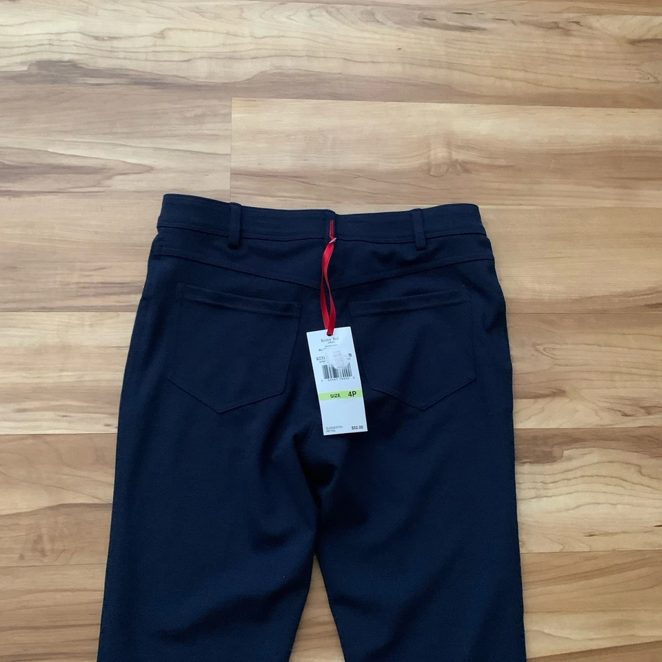 Ruby Rd. Petite Women Navy Blue Stretch Career Pants Size 4P New - Image 4 of 4