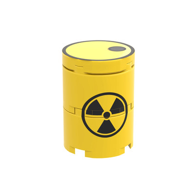 Radioactive Waste Storage Barrel - Custom Printed - Minifig Scale Brick City