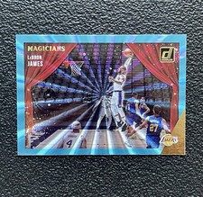 2021 Panini Donruss LEBRON JAMES Magicians Holo Teal Laser #3 SP! *Lakers