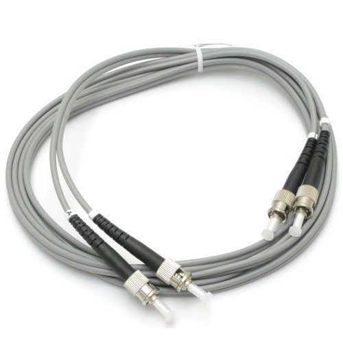 Set of 3 L-com FODSTC-02 Multimode Fiber Cable, Dual ST to Dual ST, 2.0m