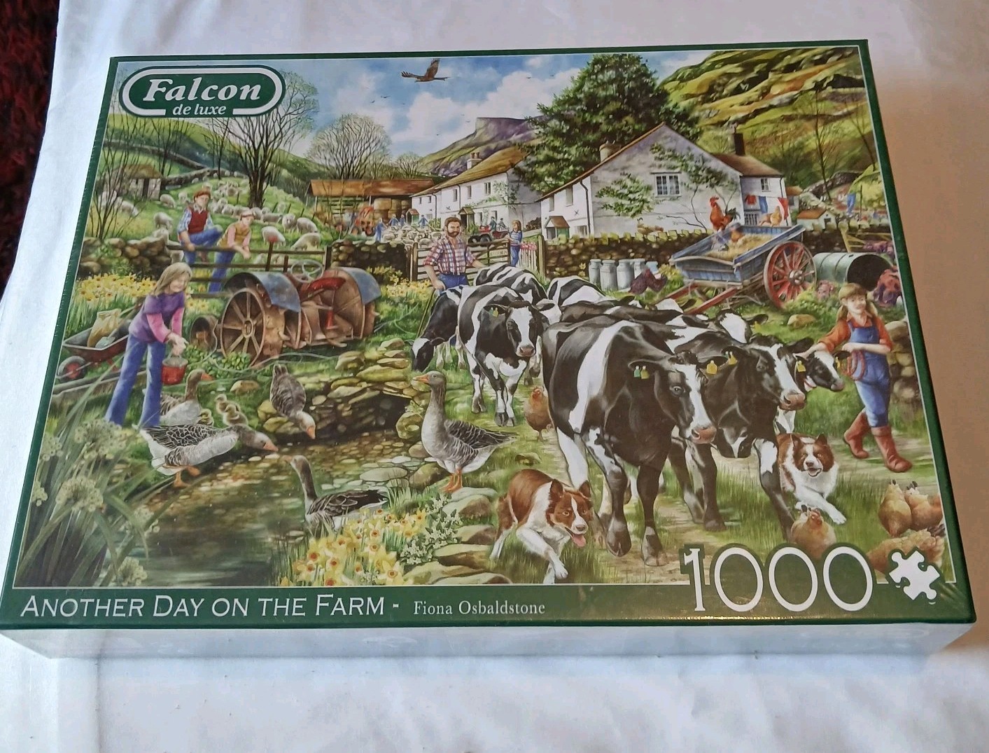 Falcon Deluxe 1000 Piece Jigsaw Puzzles Another Day On The Farm Osbaldstone New