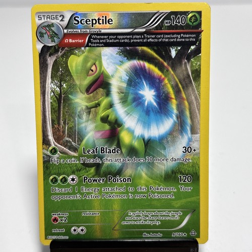 Sceptile 9/160 Full Art Holo XY Primal Clash Pokemon Card 2015 Trading Card TCG