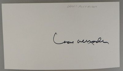 Autogramm US-Politiker, Ex-Gouverneur und Autor Alexander Lamar um 1990 (136244)