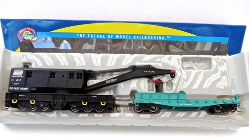 Grúa de trabajo Athearn 75405 HO Penn Central 250 toneladas y licitadora de Nueva York #X27 y #X1163 NUEVA | Condition: New