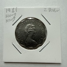 1981 Hong Kong 2 Dollar Coin  N181