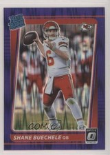 2021 Panini Donruss Optic Rated Rookie Purple Shock Prizm Shane Buechele 0u46