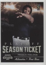 2011 Playoff Contenders Season Tickets 23/99 Prince Fielder #27 e5r