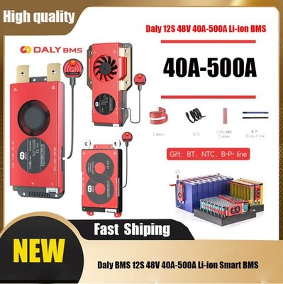 Daly BMS 12S 48V 40A-500A Li-ion Smart BMS Common Port w/Balance+BT Module SDE