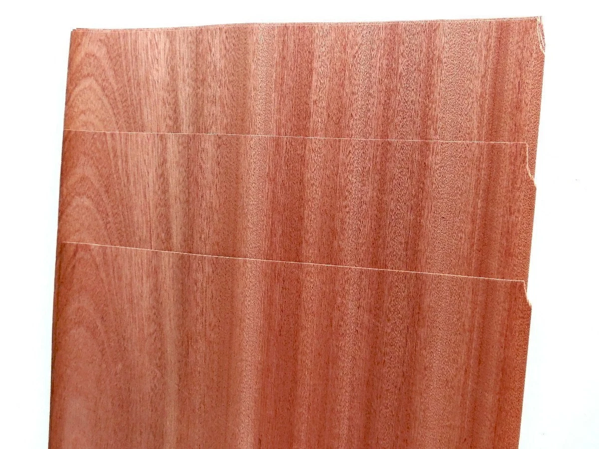 6 Hojas CAOBA Chapa Fuerte 2,5mm Chapa Madera Hoja Muebles Artesanía
