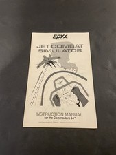 Jet combat Simulator Commodore 64 Manual Only
