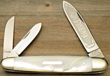 PHOENIX KNIFE CO CO 1990’s Era Solingen Jumbo Anglo Saxon Whittler Knife - Pearl