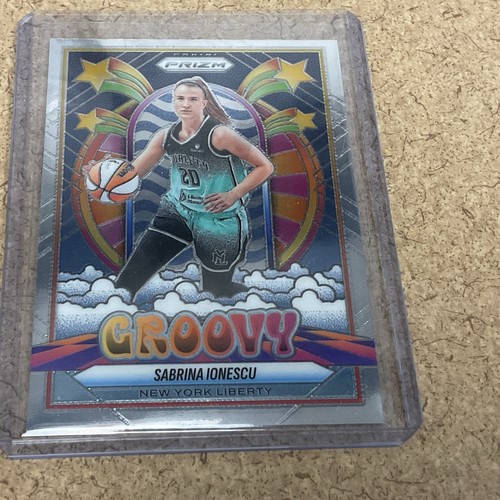 Panini 2025 Prizm WNBA Groovy Insert Sabrina Ionescu #9 New York Liberty