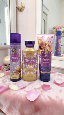 Bath & Body Works Wash Cream Fragrance Mist Set Lot 3 Disney Princess RAPUNZEL