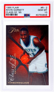 Kevin Garnett 1995 Flair #R-2 Class of '95 Price Guide Kevin Garnett 1995 Flair #R-2 Class of '95 Price Guide