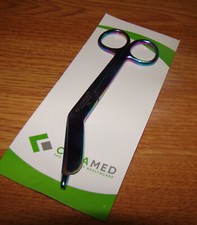 CynaMed Premium Heavy Duty Bandage Scissors 5.5" Rainbow