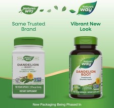 Dandelion Root 1,575 mg per serving Non-GMO Nature's Way Gluten Free Vegetarian