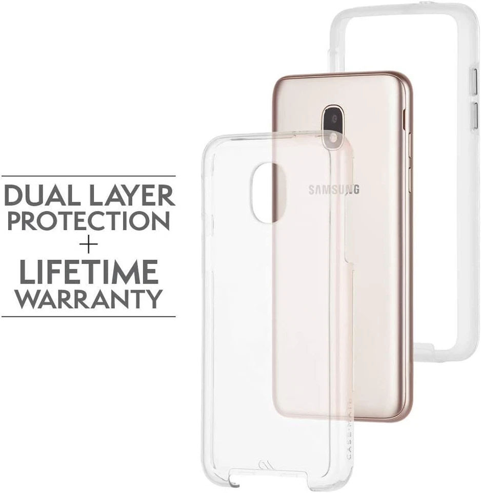 NEW Authentic Case-Mate Naked Tough Case for Samsung Aura J3  - Clear  - Image 2 of 4