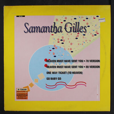 SAMANTHA GILLES: heaven must have sent you HI-TENSION 12'' Single 33 RPM