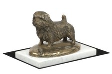 Norfolk Terrier - figurine with a dog on white marble, Art Dog USA