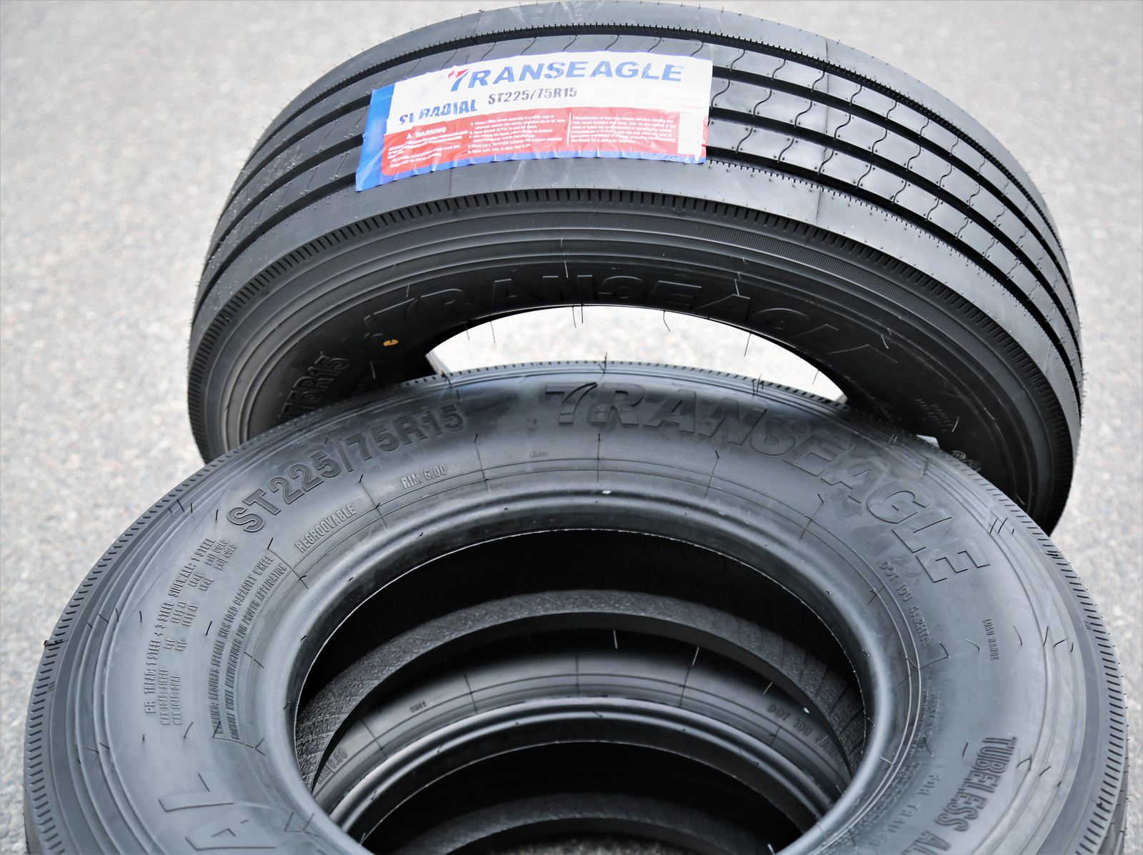 Tire ST 225/75R15 Transeagle ST Radial All Steel Trailer Load F 12 Ply