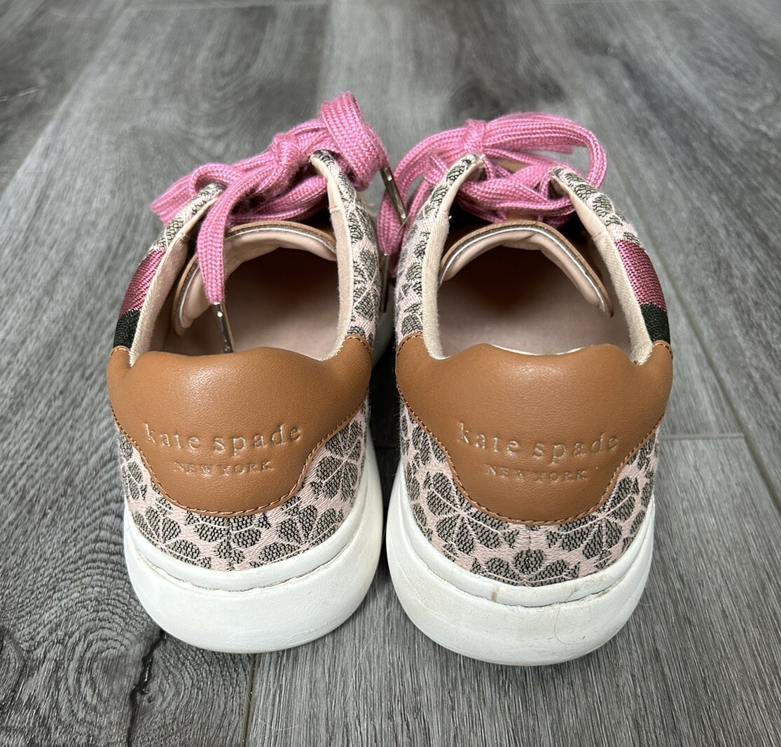新品katespade サイズ8B Kate Spade Flower Jacquard Keswick Sneakers Color Block