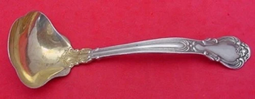 Chantilly by Gorham Sterling Silver Sauce Ladle Goldwashed, Wide 5 3/4"