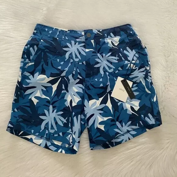 NEW wTag-ONIA Calder Blue Combo Stretch Nylon Swim Shorts M | eBay