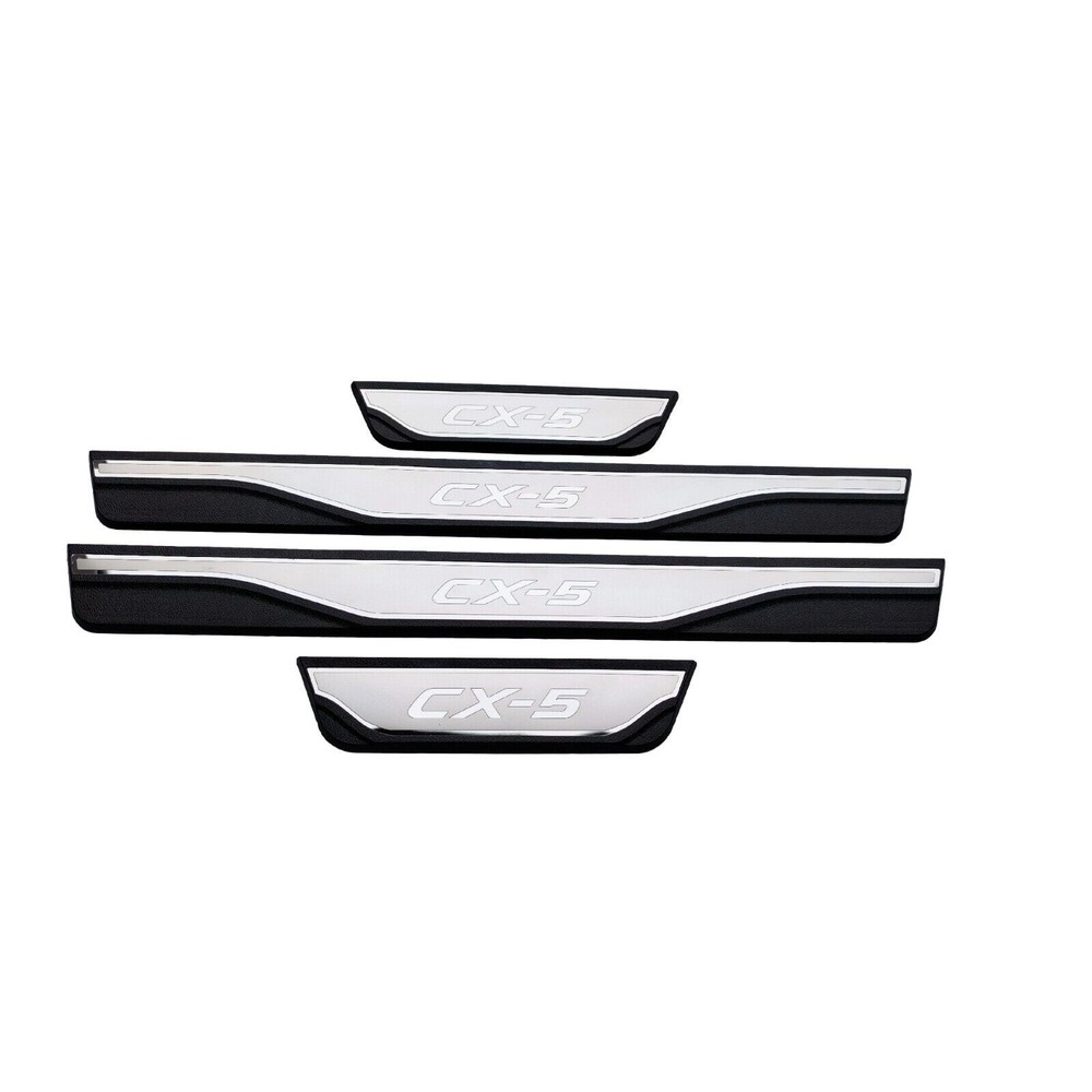 For Mazda CX-5 CX5 Accessories Auto Flash Door Sill Protector Scuff Plate Trims